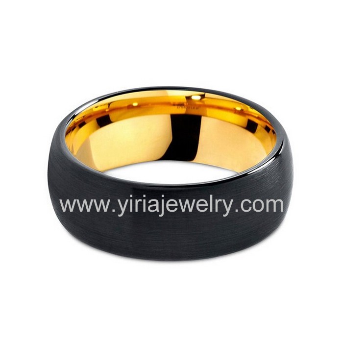 Wholesale 4mm high polished black ceramic wedding band ring