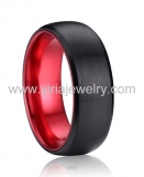 Wholesale 4mm high polished black ceramic wedding band ring