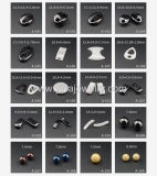 Wholesale 4mm high polished black ceramic wedding band ring