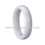 Wholesale 4mm high polished black ceramic wedding band ring