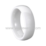 Wholesale 4mm high polished black ceramic wedding band ring
