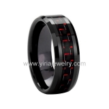 Wholesale 4mm high polished black ceramic wedding band ring