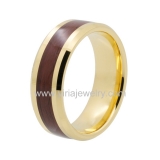 Wholesale 4mm high polished black ceramic wedding band ring
