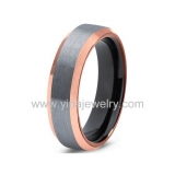 Wholesale 4mm high polished black ceramic wedding band ring