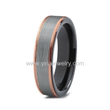 Wholesale 4mm high polished black ceramic wedding band ring