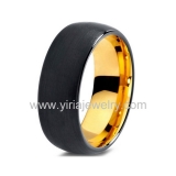 Wholesale 4mm high polished black ceramic wedding band ring
