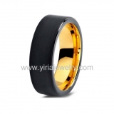 Wholesale 4mm high polished black ceramic wedding band ring