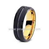 Wholesale 4mm high polished black ceramic wedding band ring