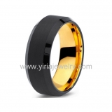 Wholesale 4mm high polished black ceramic wedding band ring