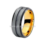 Wholesale 4mm high polished black ceramic wedding band ring