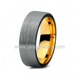 Wholesale 4mm high polished black ceramic wedding band ring