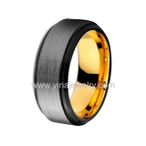 Wholesale 4mm high polished black ceramic wedding band ring