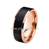 Wholesale 4mm high polished black ceramic wedding band ring