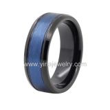 Wholesale 4mm high polished black ceramic wedding band ring