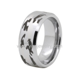 Wholesale 4mm high polished black ceramic wedding band ring