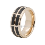 Wholesale 4mm high polished black ceramic wedding band ring