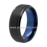 Wholesale 4mm high polished black ceramic wedding band ring