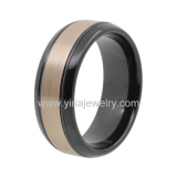 Wholesale 4mm high polished black ceramic wedding band ring