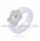 Wholesale 4mm high polished black ceramic wedding band ring