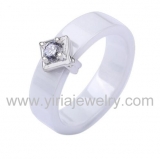 Wholesale 4mm high polished black ceramic wedding band ring