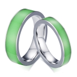 Wholesale 4mm high polished black ceramic wedding band ring