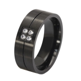 Wholesale 4mm high polished black ceramic wedding band ring