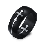 Wholesale 4mm high polished black ceramic wedding band ring