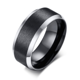 Wholesale 4mm high polished black ceramic wedding band ring