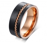 Wholesale 4mm high polished black ceramic wedding band ring