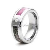 Wholesale 4mm high polished black ceramic wedding band ring