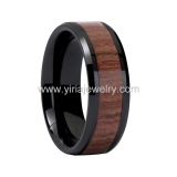 Wholesale 4mm high polished black ceramic wedding band ring