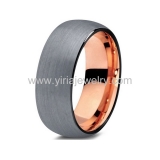 Wholesale 4mm high polished black ceramic wedding band ring