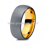 Wholesale 4mm high polished black ceramic wedding band ring