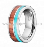 Wholesale 4mm high polished black ceramic wedding band ring
