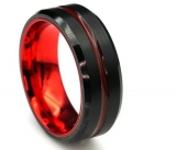 Wholesale 4mm high polished black ceramic wedding band ring