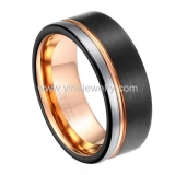 Wholesale 4mm high polished black ceramic wedding band ring