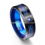 Wholesale 4mm high polished black ceramic wedding band ring
