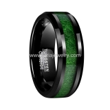 Wholesale 4mm high polished black ceramic wedding band ring