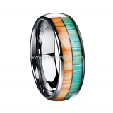 Wholesale 4mm high polished black ceramic wedding band ring