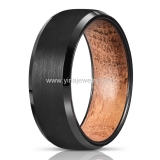 Wholesale 4mm high polished black ceramic wedding band ring