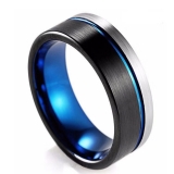 Wholesale 4mm high polished black ceramic wedding band ring