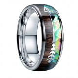 Wholesale 4mm high polished black ceramic wedding band ring
