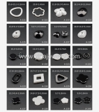 Wholesale 4mm high polished black ceramic wedding band ring