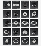 Wholesale 4mm high polished black ceramic wedding band ring